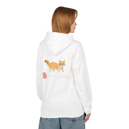 Cat Mom Hoodie — Cute Cat & Yarn Graphic Pullover